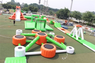 New Colorful Floating Water Park Water Slide On Sea Obstacle Course