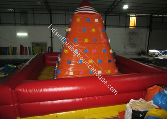 Attractive Inflatable Climbers For Toddlers , Funny Inflatable Climbing Tower 6 x 6m
