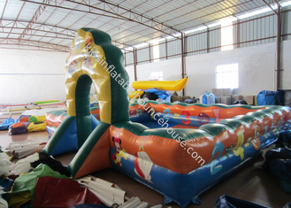 Small inflatable sport arena for baby inflatable track for outdoor games