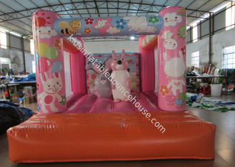 Custom Made Inflatable Small bouncer Pink inflatable rabbit Jump house on sale
