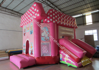 Pink princess inflatable combo castle lovely inflatable combo house for children commercial inflatable combo