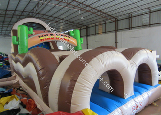 Inflatable Obstacle Bounce House 18.3 X 3.7 X 5.5m  , 40 Ft Obstacle Course Inflatable