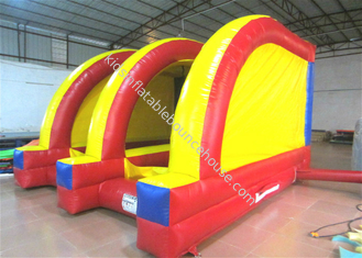 Classic Inflatable Soccer Stadium Shooting Games 5 X 4m , Bounce House Indoor Playground