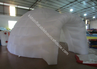 White Round Inflatable Air Tent , Party  Blow Up Tents Large Dia5.48 X 3.66m