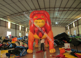 Commercial Cartoon Inflatable Advertising Signs digital painting Giant Inflatable Lion for exhibition