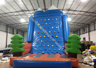 Amusement Park Inflatable Rock Climbing Wall Sports Games Straight inflatable climb wall with the pine trees