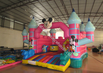 Mickey Mouse Kids Inflatable Bounce House 4.5 X 5 X 3.5m For 3 - 15 years Old Children