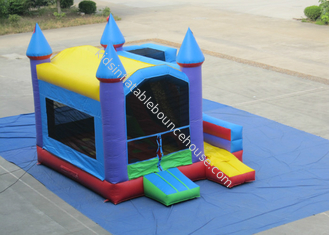 Simple inflatable bouncer house with slide classic inflatable castle combo for children over 5 years