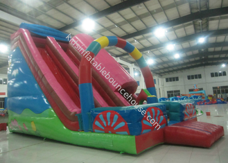 Inflatable Fiery Red Slide teletubbies inflatable double high slide on sale