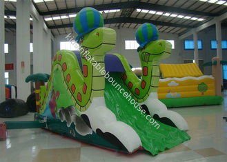 Mini Snake Style Commercial Inflatable Water Slides 0.55mm Pvc Tarpaulin Safe Nontoxic
