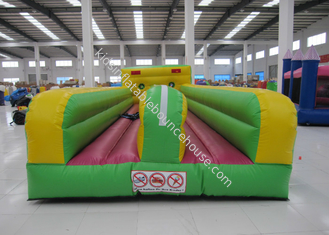 High Durability Inflatable Bungee Run , Funny Inflatable Bungee Trampoline 10.6 X 3.3 X 2.4m