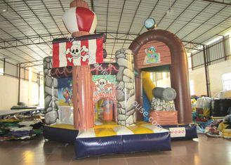 Commercial Pirate Ship Bounce House , Indoor Playground Pirate Ship Bouncer 5 X 6m