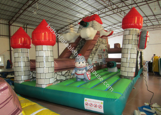 Indoor Playground Inflatable Fun City , Commercial Children Castle Bounce House