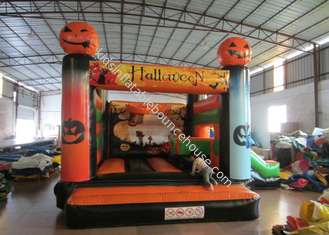 Inflatable Halloween Pumpkin Theme Minnie Mouse Jumping Castle Inflatable Halloween Bouncer
