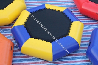 PVC Material Inflatable Water Games , Airtight Inflatable Bungee Jump Round Trampoline Sealed
