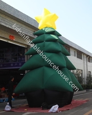 5m High Inflatable Christmas Decorations / Advertising Blow Up Christmas Tree