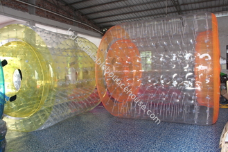 Clear PVC Inflatable Water Games / Transparent Inflatable Rolling Tube