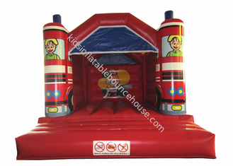 Inflatable fire truck shape jumping Classic inflatable fire engine square shape inflatable fire engine bouncer