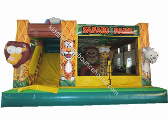 Safari park inflatable combo inflatable elephant combo animals inflatable combo for sale
