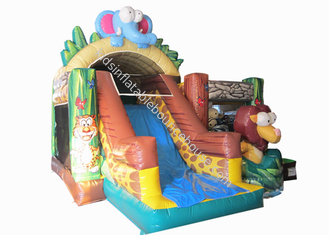 Forest themed inflatable safari park combo China inflatable safari combo animals combo