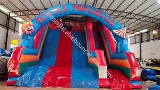1000D Plato Commercial Inflatable Water Slides Digital Printing