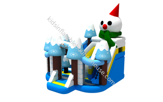 Inflatable Combos Christmas Inflatable Jump House Snowman Castle Bouncer Toys Iceword