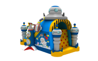 Inflatable Combos 1000D Fireproof Inflatable Jump House Castle Space World  Blow Up Bounce House