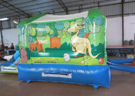 Small jungle inflatable jump house combo mini inflatable bounce with slide for kids under 7 years
