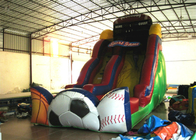 Exciting Inflatable commercial dry slide football sport games themed inflatable standard slide