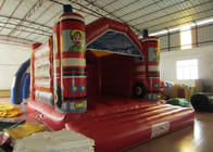 Inflatable fire truck shape jumping Classic inflatable fire engine square shape inflatable fire engine bouncer