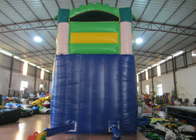 Hot sale inflatable whale palm trees single dry slide with arch commercial inflatable small dry slide