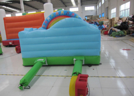 Outdoor Rainbow Farm Kids Inflatable Bounce House 0.55mm PVC 3 X 2m For Party
