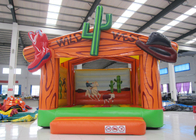 Wild West Big Bounce House Customized , Digital Painting Huge Bounce House
