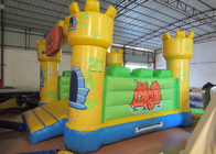 Waterproof Zoo Inflatable Bouncy Castle , Cartoon Commercial Grade Bounce House