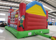 0.55mm Pvc Tarpaulin Indoor Inflatable Bounce House , Toddler Jump House Double Stitching