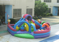 Outdoor Games Inflatable Fun City 0.55mm Pvc Tarpaulin 10 X 10 X 6m Enviroment - Friendly
