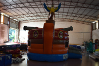 Small Inflatable Pirate Ship For Children / Fire Resistence Inflatable Jump House