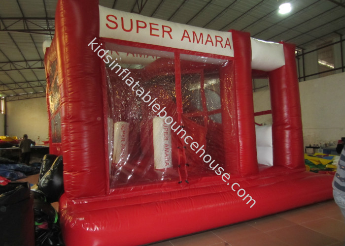 Hot sale inflatable shpping cart jumping house PVC inflatable wide jumping house simple inflatable bouncer