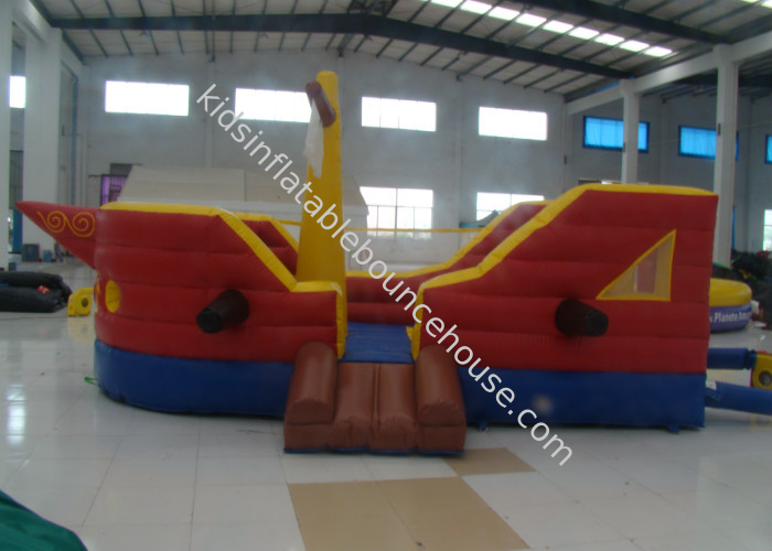 Commercial Water Park Inflatable Pirate Ship Waterproof High Durability inflatable pirate boat jump house