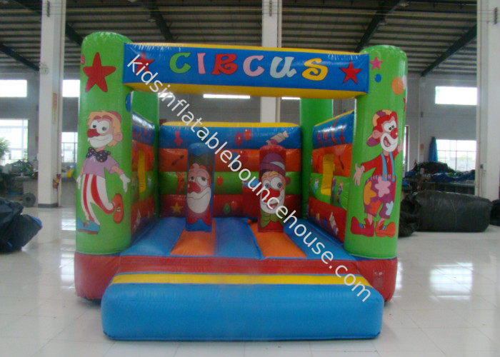 Amusement Park Inflatable Jump House , Small Indoor Bounce House 3.5 X 4 X 2.5m