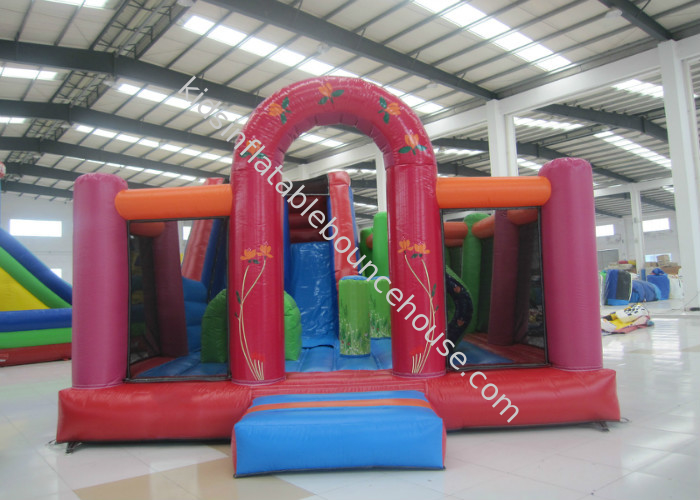 Clown Theme Water Bouncy Castle  , Outdoor Amusement Adult Slip And Slide