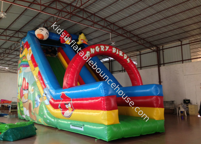 Inflatable Crazy Bird Toddler Water Slide , Attractive Jumping Castle Water Slide
