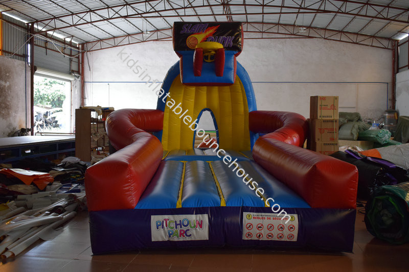 PVC Material Inflatable Sport Games , Exciting Slam Dunk Inflatable Basketball Game