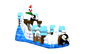 Ice World Bear Giant Commercial Inflatable Water Slides Penguin Bouncer