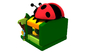 New Beetle/Ladybug Theme Inflatable Combos Bounce with Slide Colorful Inflatable Bounce House