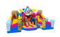 Digital Printing Clown Inflatable Fun City Amusement Park Kids Bounce House