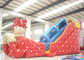 Big clown cartoon inflatable slide - inflatable long slide with arch
