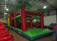 Long Monkey Theme Giant Inflatable Obstacle Courses 0.55mm PVC 17 X 4 X 5m