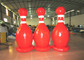 Large Sealed Inflatable Water Games Giant Inflatable Bowling Set 2.2mh 0.65mm PVC