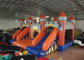 Classic inflatable castle jump house colourful inflatable bouncy double slide combo house for kids under 15 years old